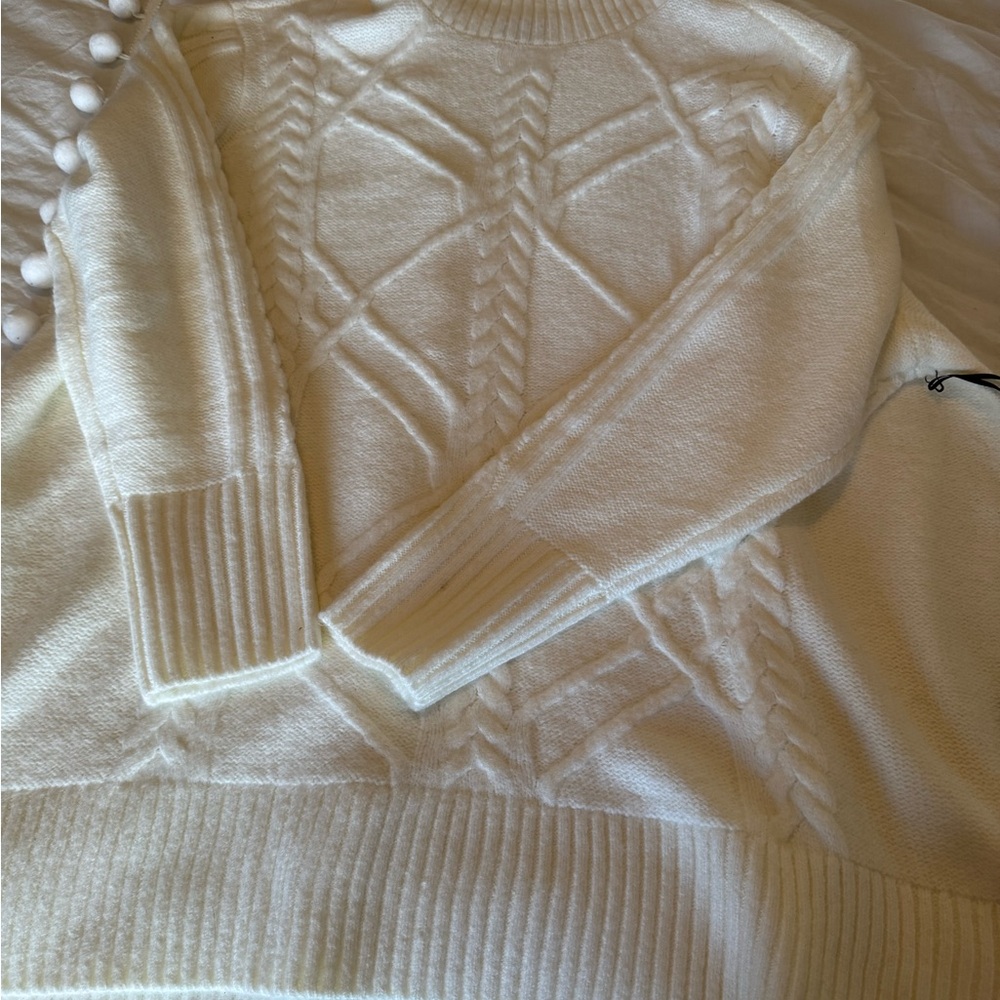 Simply Vera Vera Wang Cream Textured Sweater